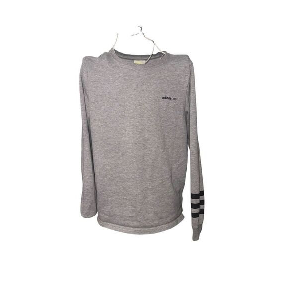 Nice Adidas Crewneck LONG SLEEVE PULLOVER  sweater Womens Size medium grey Good - Picture 1 of 8